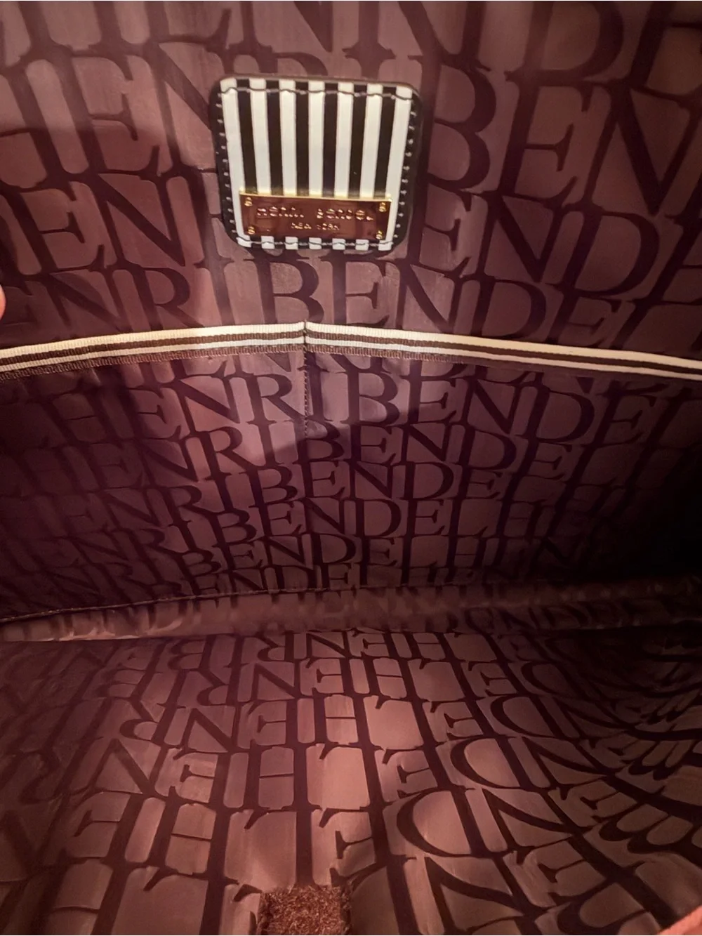 Henri Bendel New York Large Blush Pink Saffiano Laptop Tote Bag